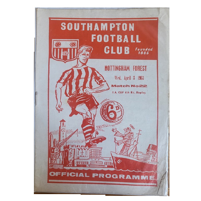 Southampton V Forest 1963 football programme