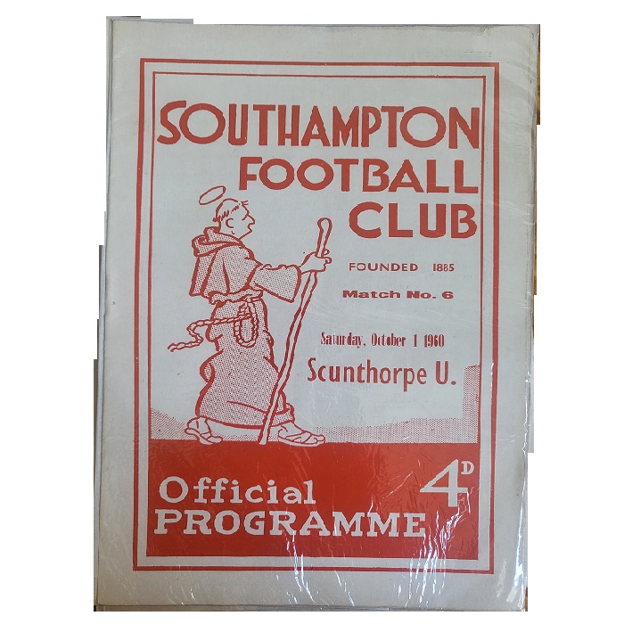 Southampton V Scunthorpe 1960 football programme